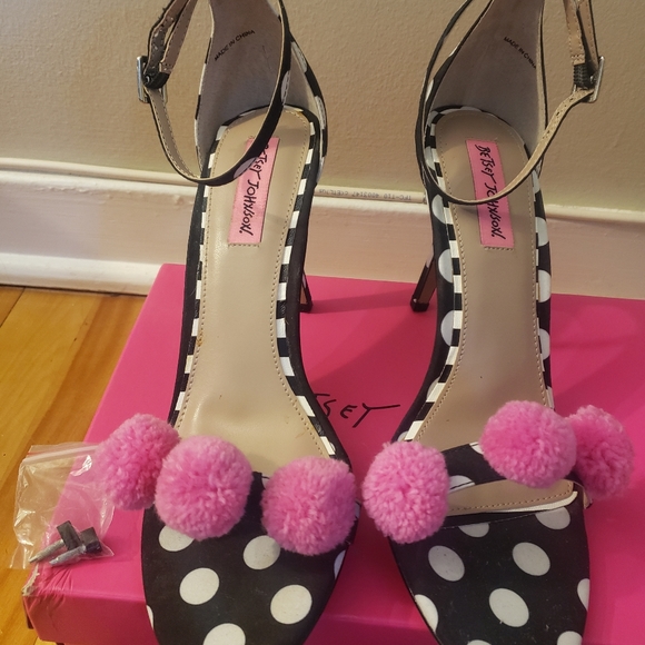 Betsy Johnson Lylly BLK PK DOT - Picture 8 of 10